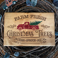 Panneau décoratif en bois – esprit Farmhouse de Noël