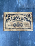 Panneau décoratif en bois « Dragon Eggs »