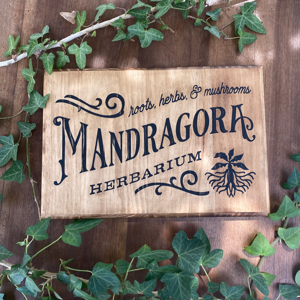 Panneau décoratif en bois « Mandragore »