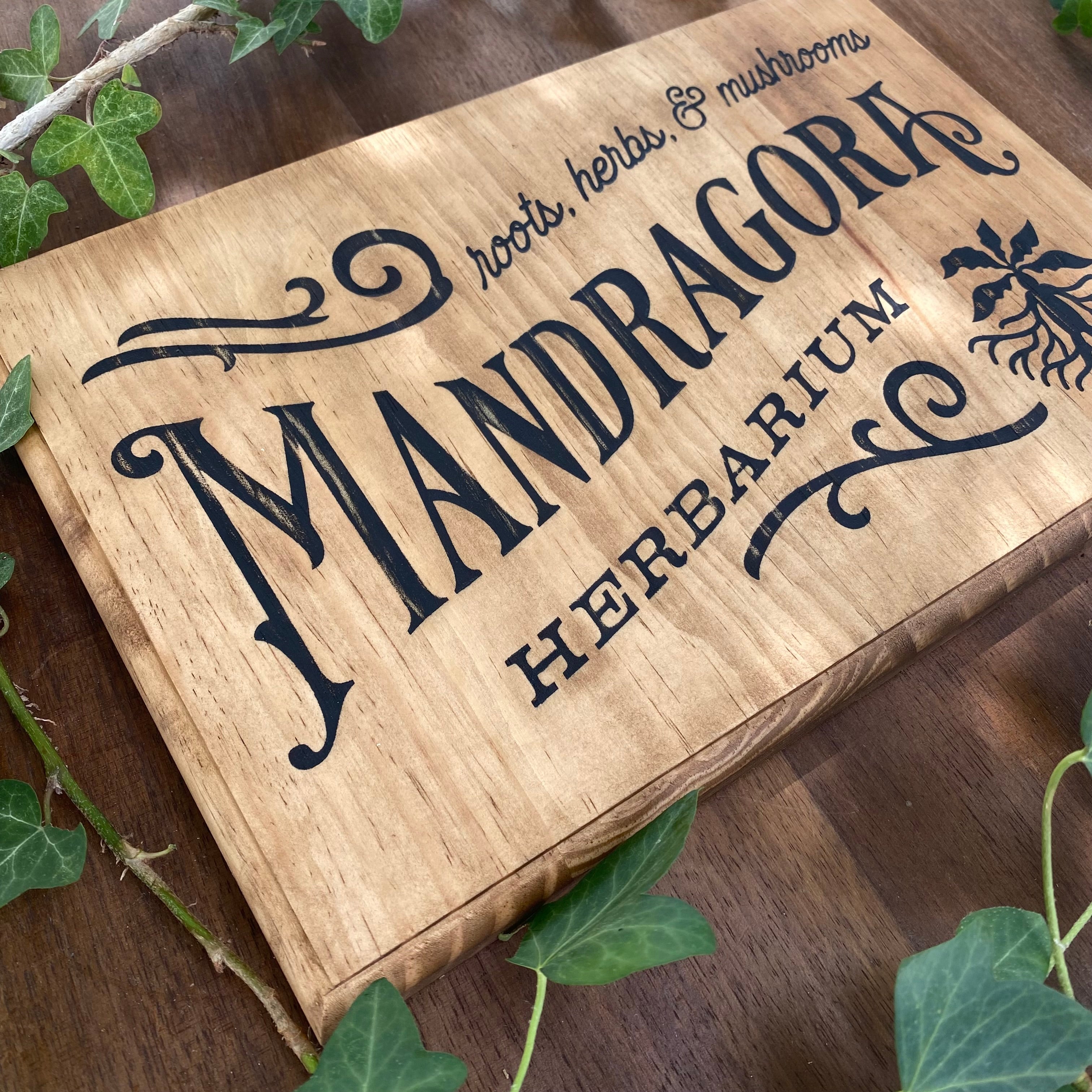 Panneau décoratif en bois « Mandragore »