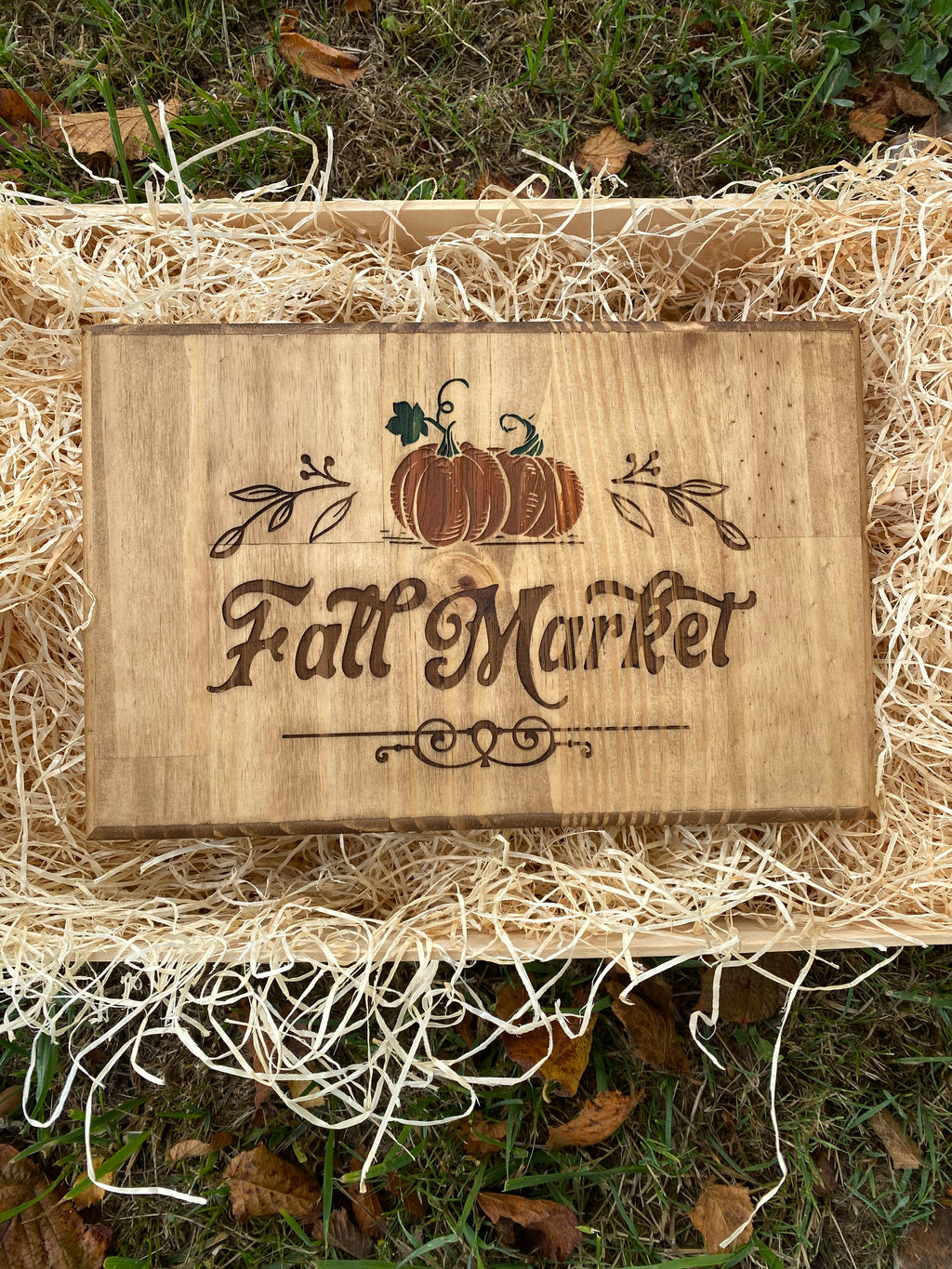 Panneau décoratif en bois « Fall Market »