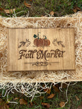 Panneau décoratif en bois « Fall Market »