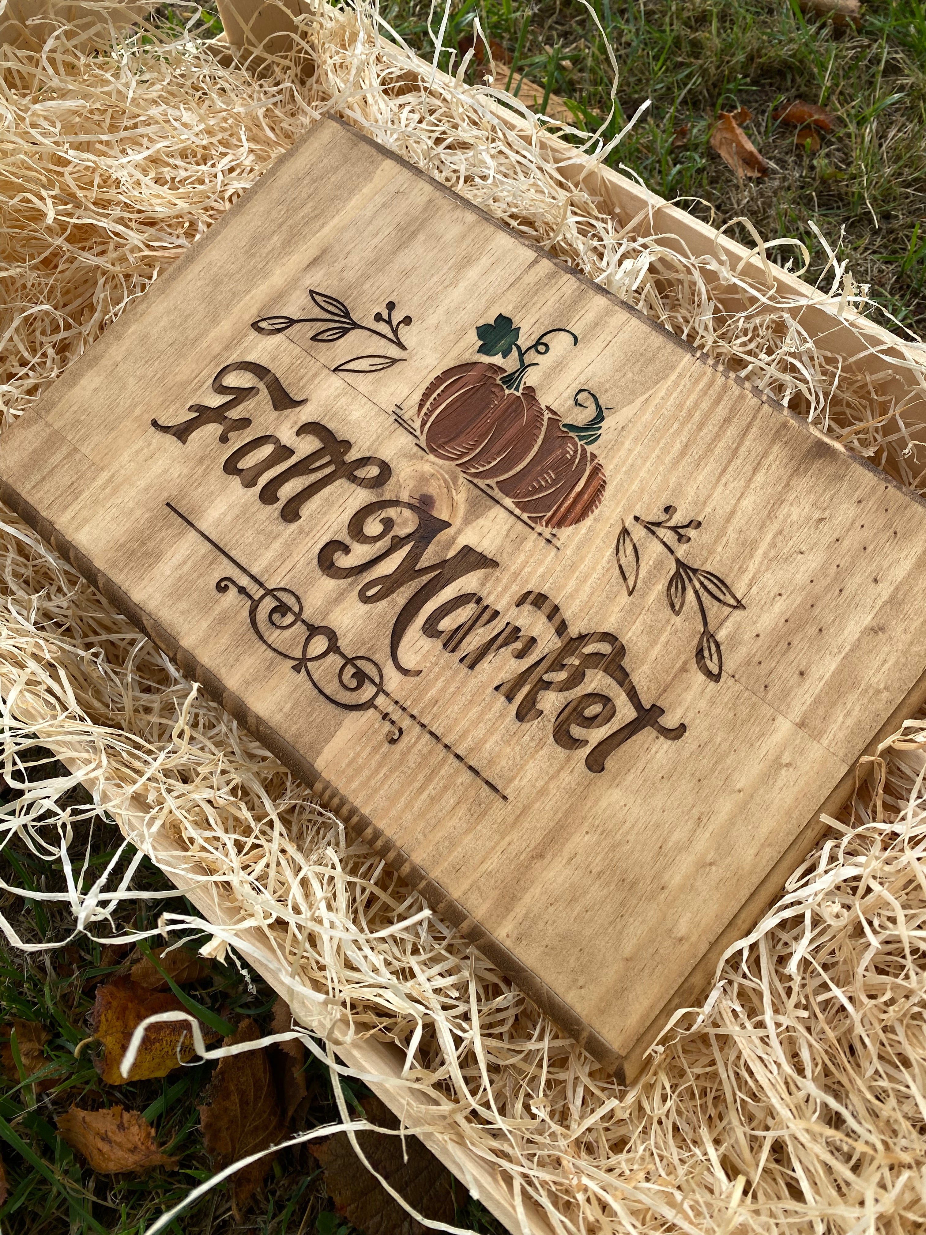 Panneau décoratif en bois « Fall Market »