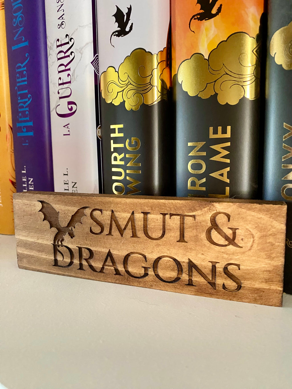 Marqueurs de bibliothèque en bois