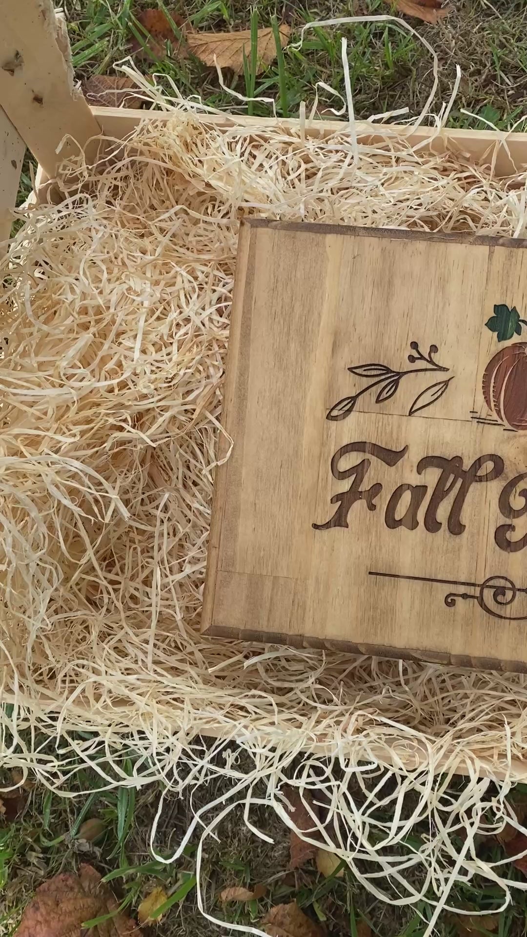 Panneau décoratif en bois « Fall Market »